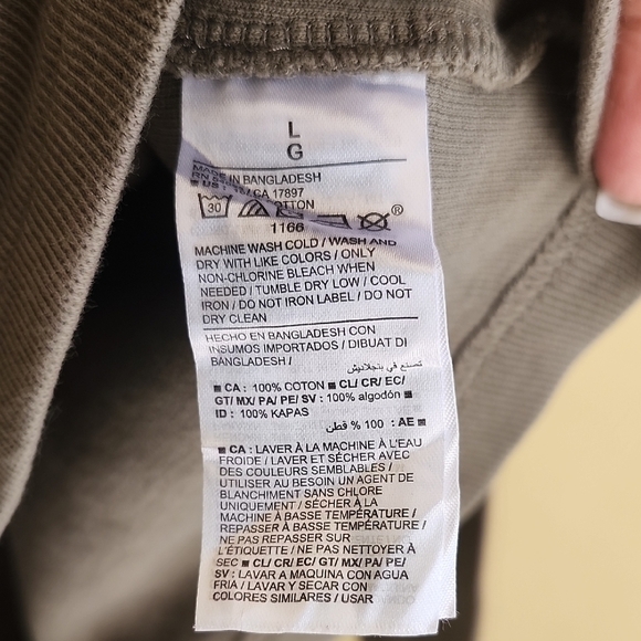 Old Navy Men's Zip-Up Taupe Sweater - Picture 3 of 6